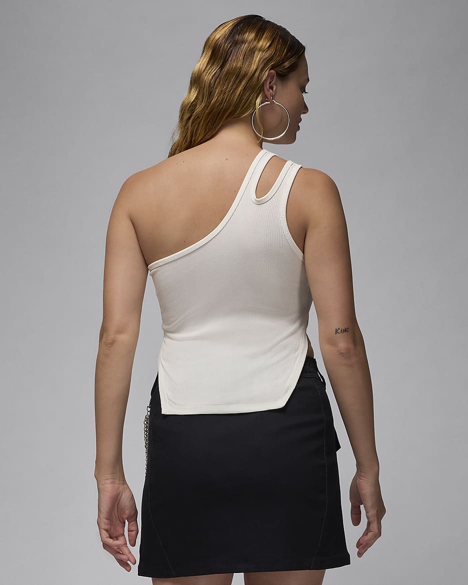 Jordan Women s Asymmetrical Ribbed Tank Top. Nike IN